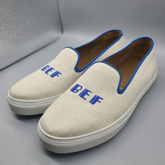Stubbs & Wootton mens canvas Sneakers Loafers slip-on Shoes sz 10 EE NEW main image 6